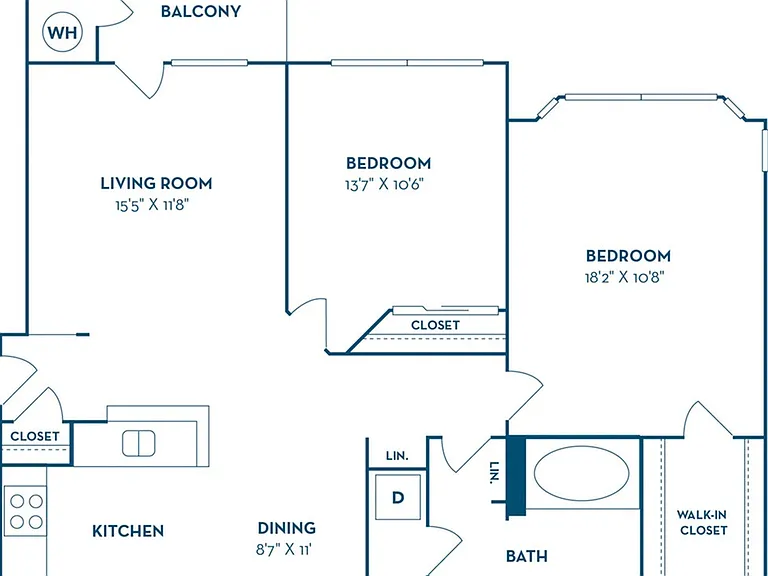 2 Bedroom | 1 Bath | 1057 SF 2 Bedroom | 1 Bath | 1057 SF