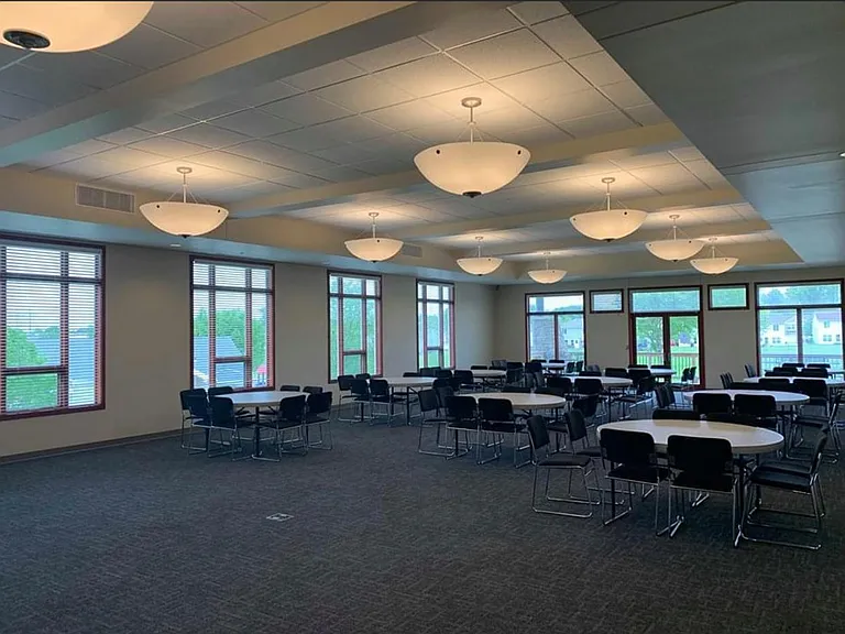 Spacious gathering room at the Pointe!