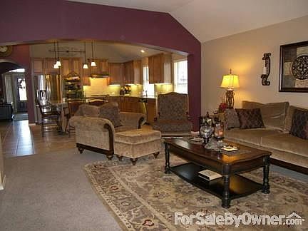family room to kitchen