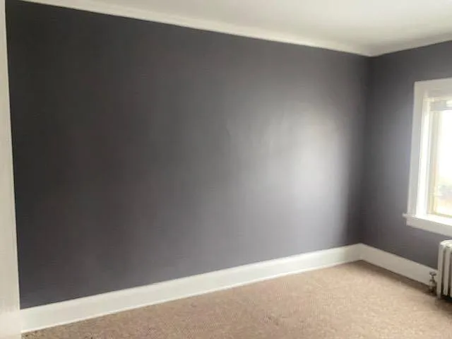 Wall where bed is currently located