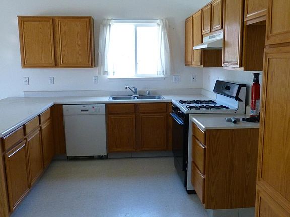 Side view or large bright kitchen