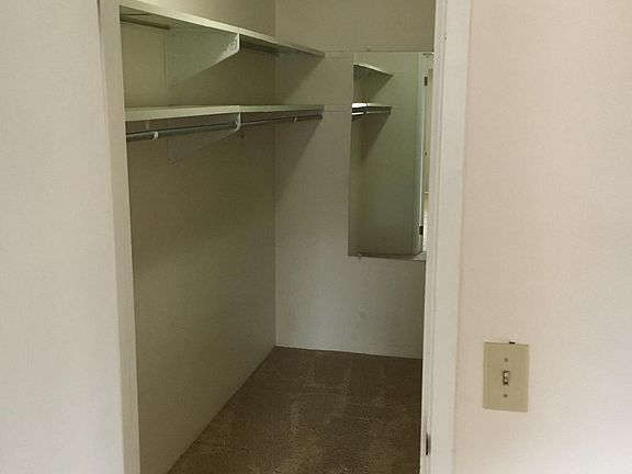 walk-in closer in master bedroom