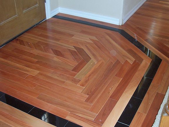 Eucalyptus Floor w/Granite Inlay