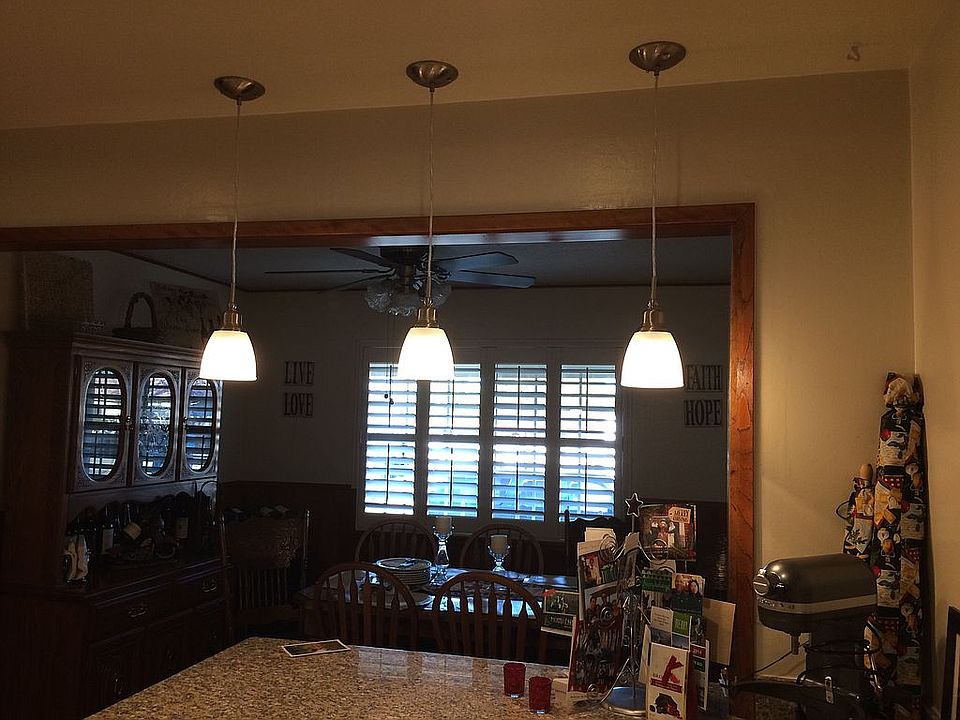 New kitchen counters & light
