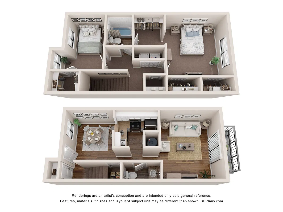 Floor plan B3 Townhome