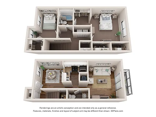 Floor plan B3 Townhome