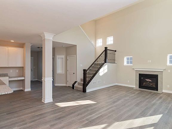 Cozy up to your fireplace and enjoy time with family friends in this great space