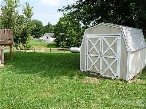 You will love having this extra storage shed for all your yard equipment.