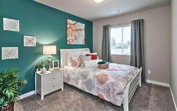 Room colors are representative