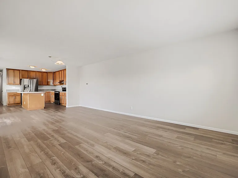 Living, dining area