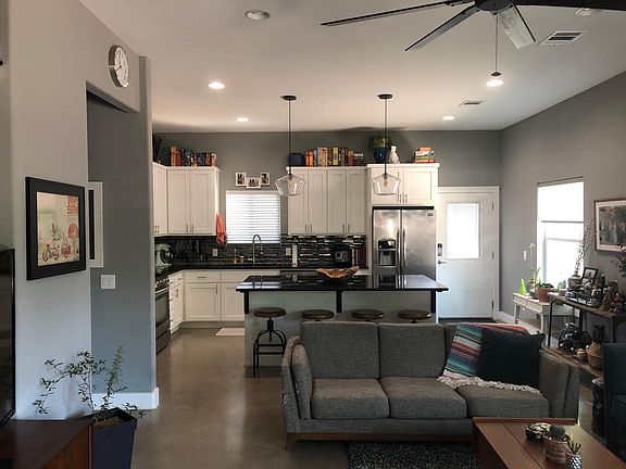 Living open to kitchen