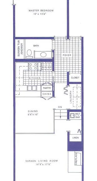 1 Bedroom Floor plan