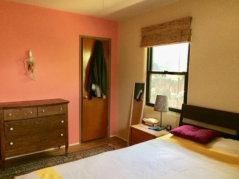 Both bedrooms fit queen beds, include window A/C and ceiling fan.