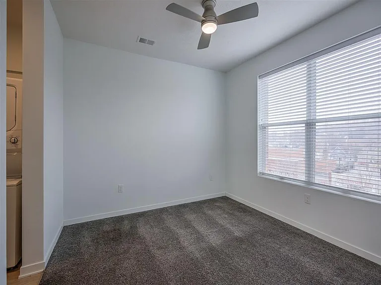 Ceiling fan in a bedroom at The Rise.