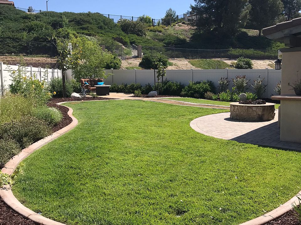 Pool size back yard