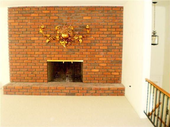 wood burning fireplace