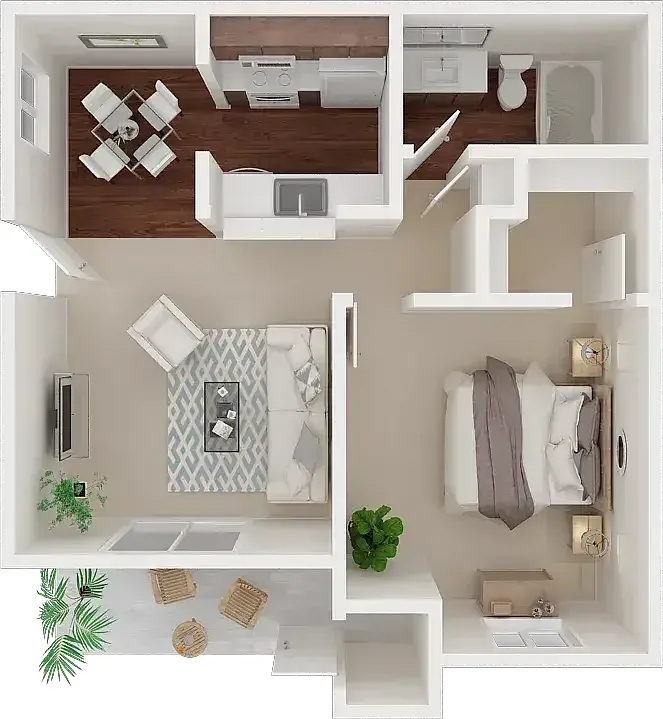 Floor plan 1X1