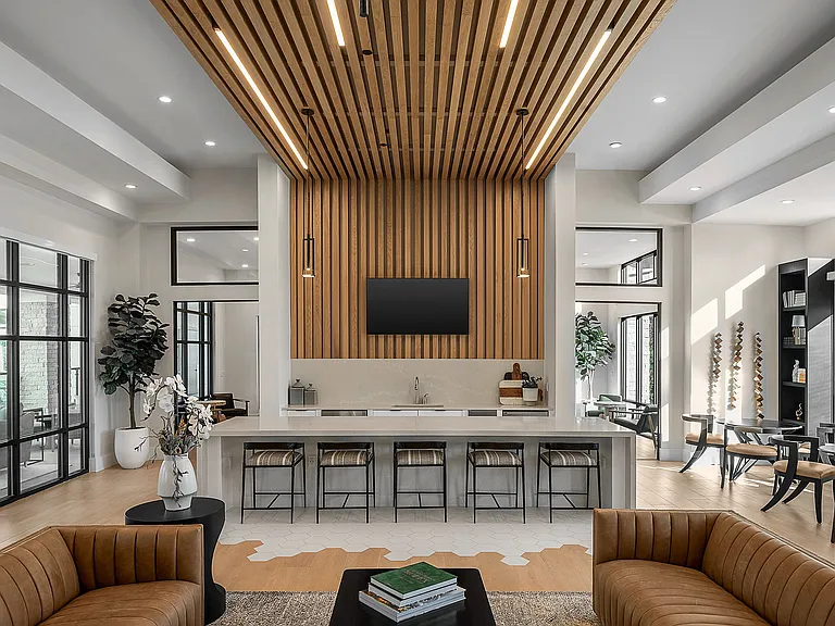 Sleek Community Clubhouse Kitchen