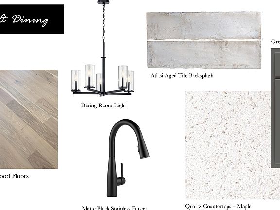 The Hazel Kitchen and Dining Finishes