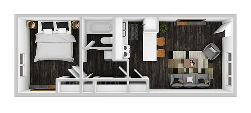 Floor plan One Bedroom
