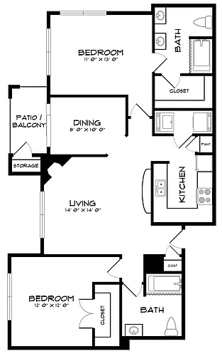 Floor plan The Hudson