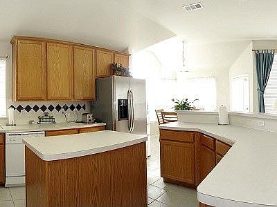 Kitchen with island