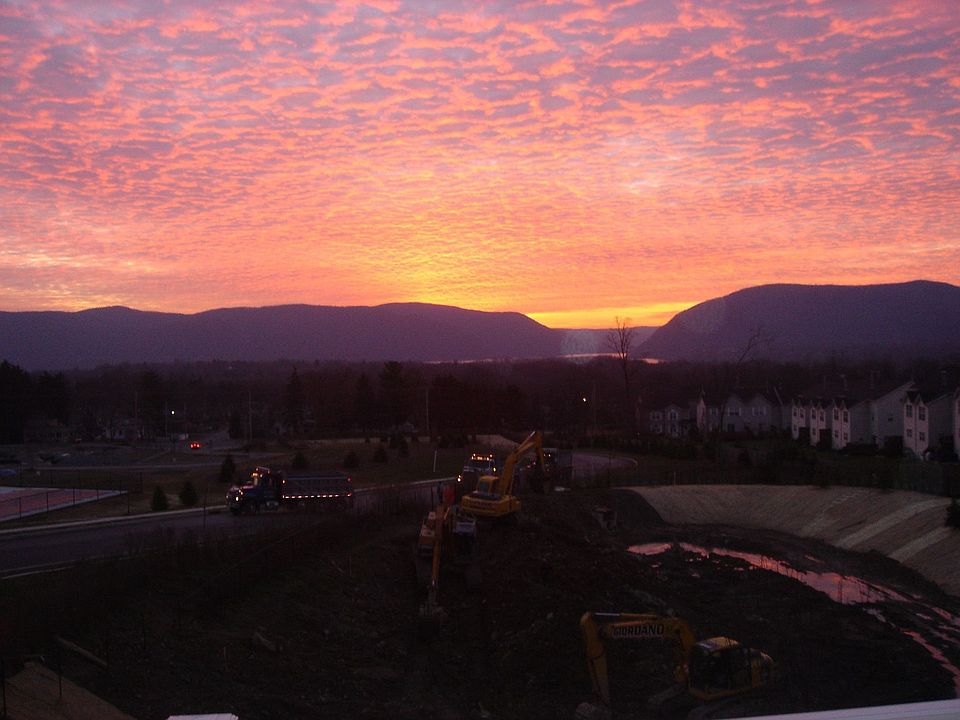 Sunrise over the Hudson River