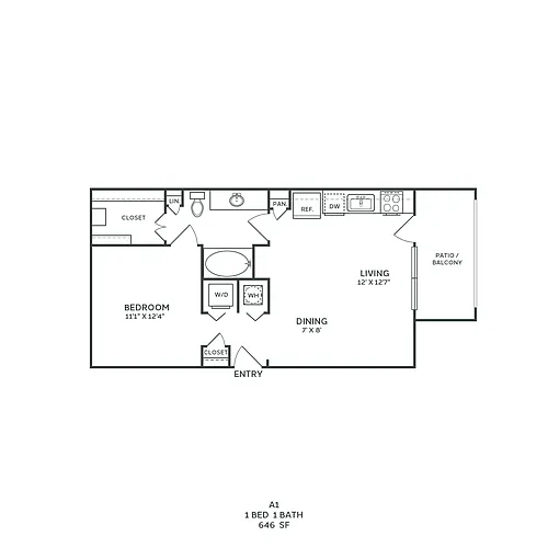 Floor plan A1 Renovated