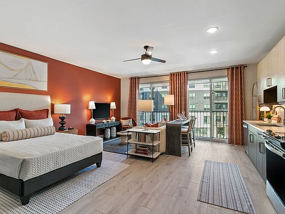 Expansive studio, one-, two- and three-bedroom apartments and townhomes
