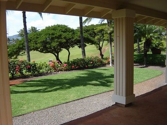 View Of Golf Course From Back Lanai