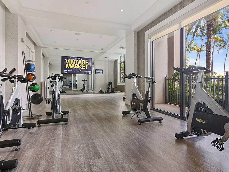 Energize your morning in our spin theater or release stress with yoga