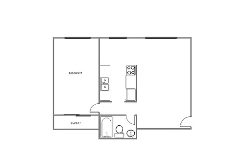 Floor plan 1 Bedroom