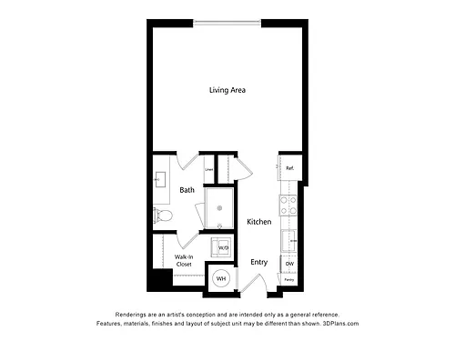 Floor plan Studio-S1