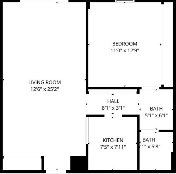 Floor plan 1Bedroom