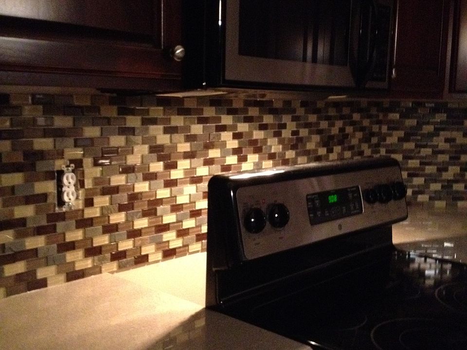 Tile backsplash