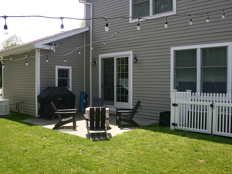 Rear yard with patio