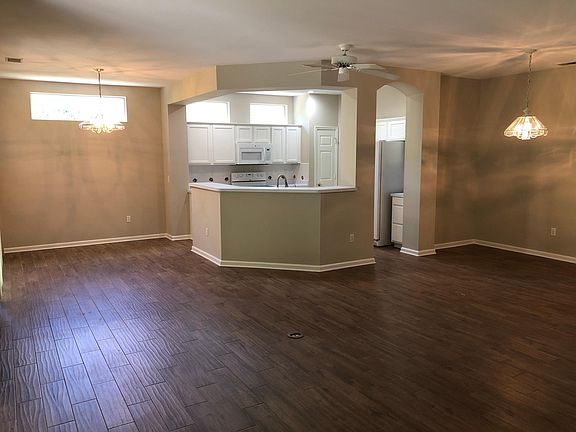 View from Living Room to Kitchen and Dining