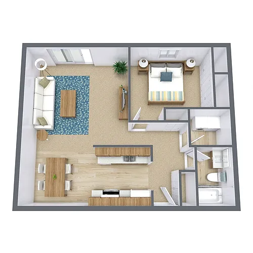 Floor plan One Bedroom 11A