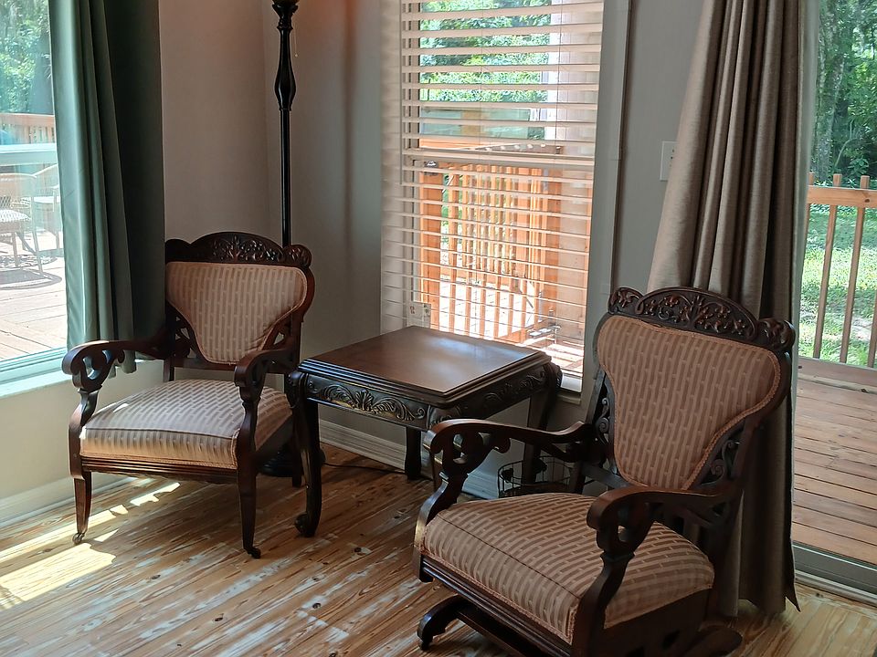 Antique chairs. One rocker. Magnificently comfortable!