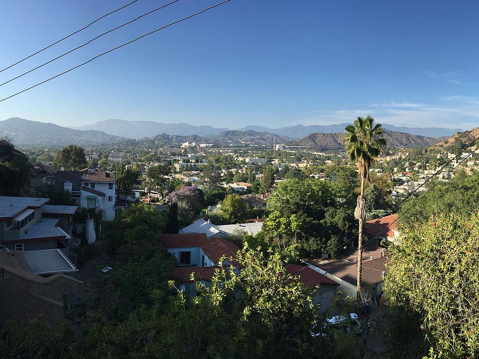 Panoramic views facing north to San Gabriel mountains