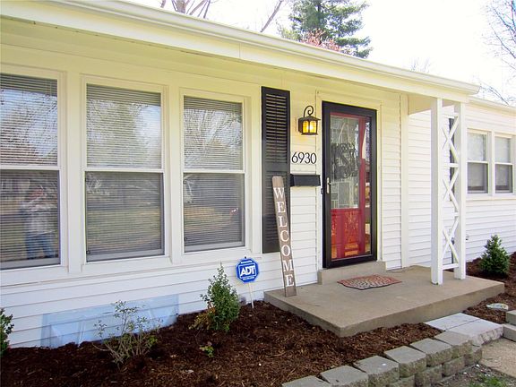 Inviting covered front porch