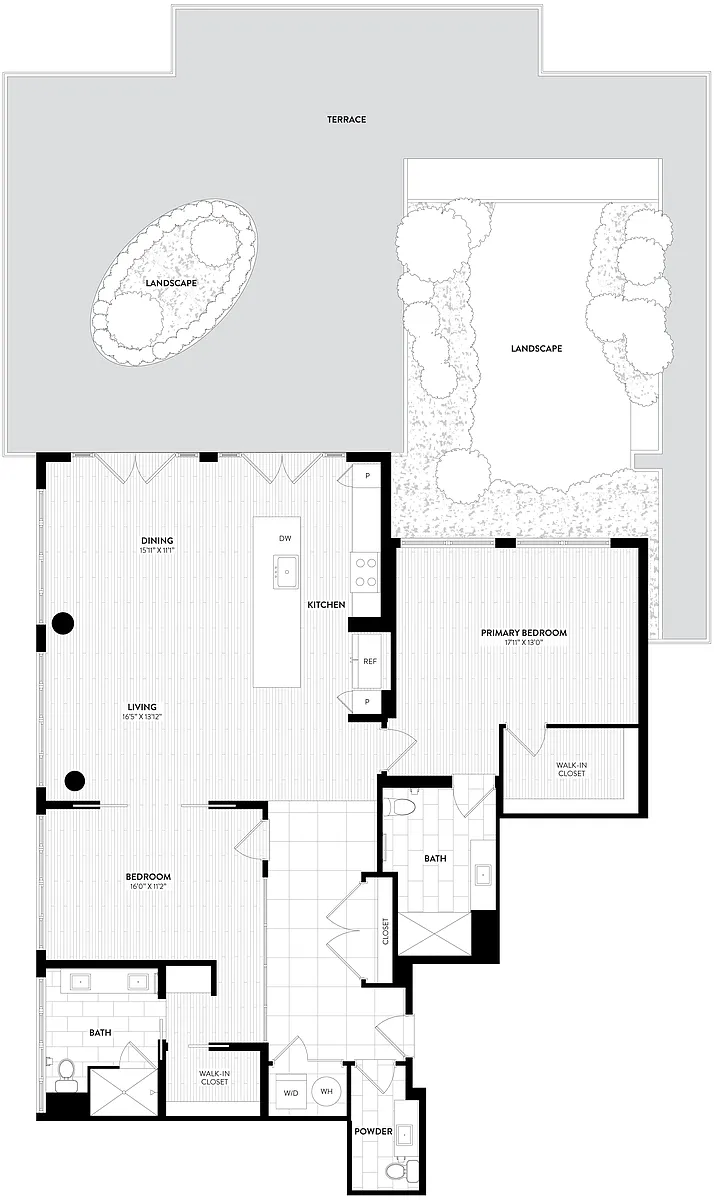Floor plan PH01 - 2 Bed_2 Bath