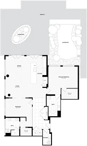 Floor plan PH01 - 2 Bed_2 Bath