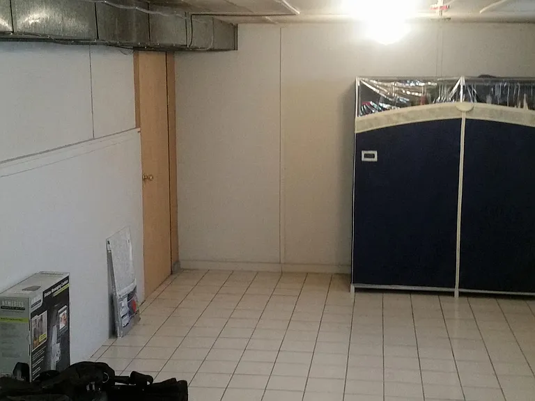 Basement storage room