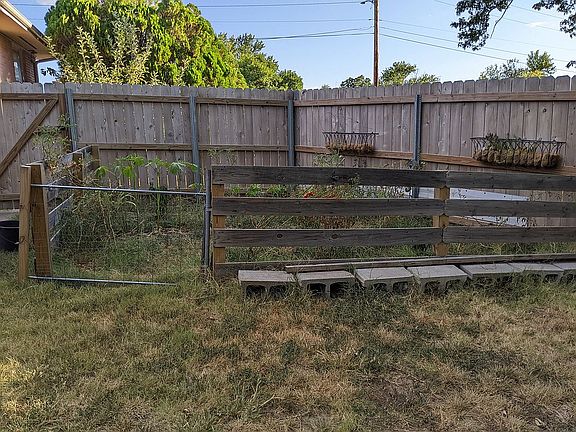 Fenced-in garden