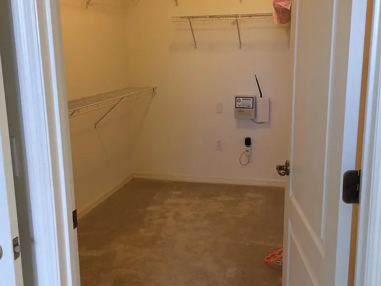 Walk in master closet