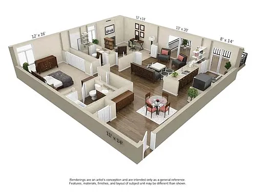 Floor plan A8 Den