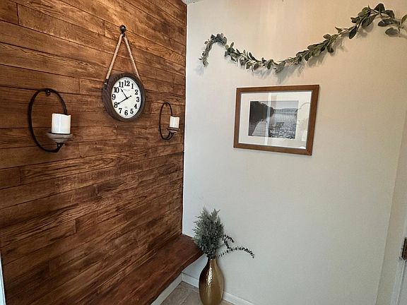 Entryway with bench