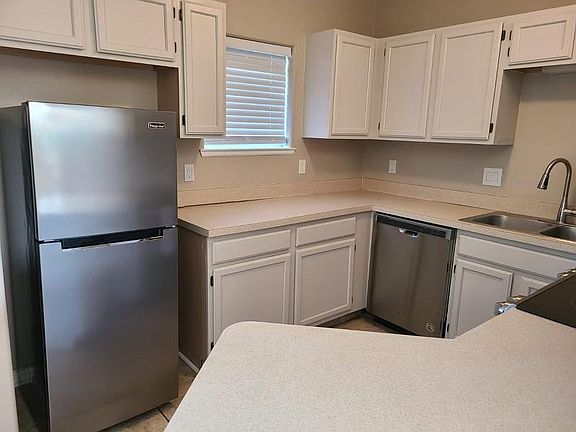 new appliances 
painted cabinets
marble countertops on order