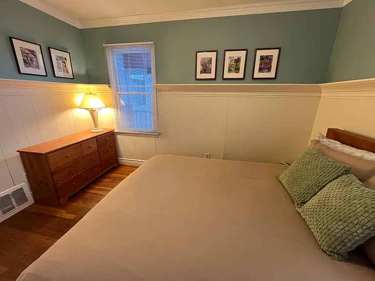 Second bedroom, main level, queen bed.
